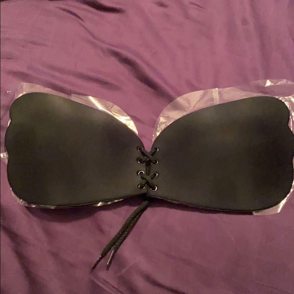 Backless Strapless Bra- Sticky Push Up, D cup